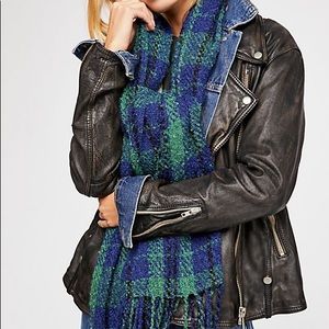 Free People plaid scarf